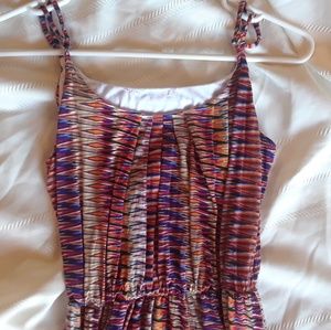 Multi-color maxi summer dress